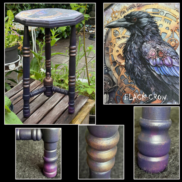 Steampunk Crow bijzettafeltje - Afbeelding 2
